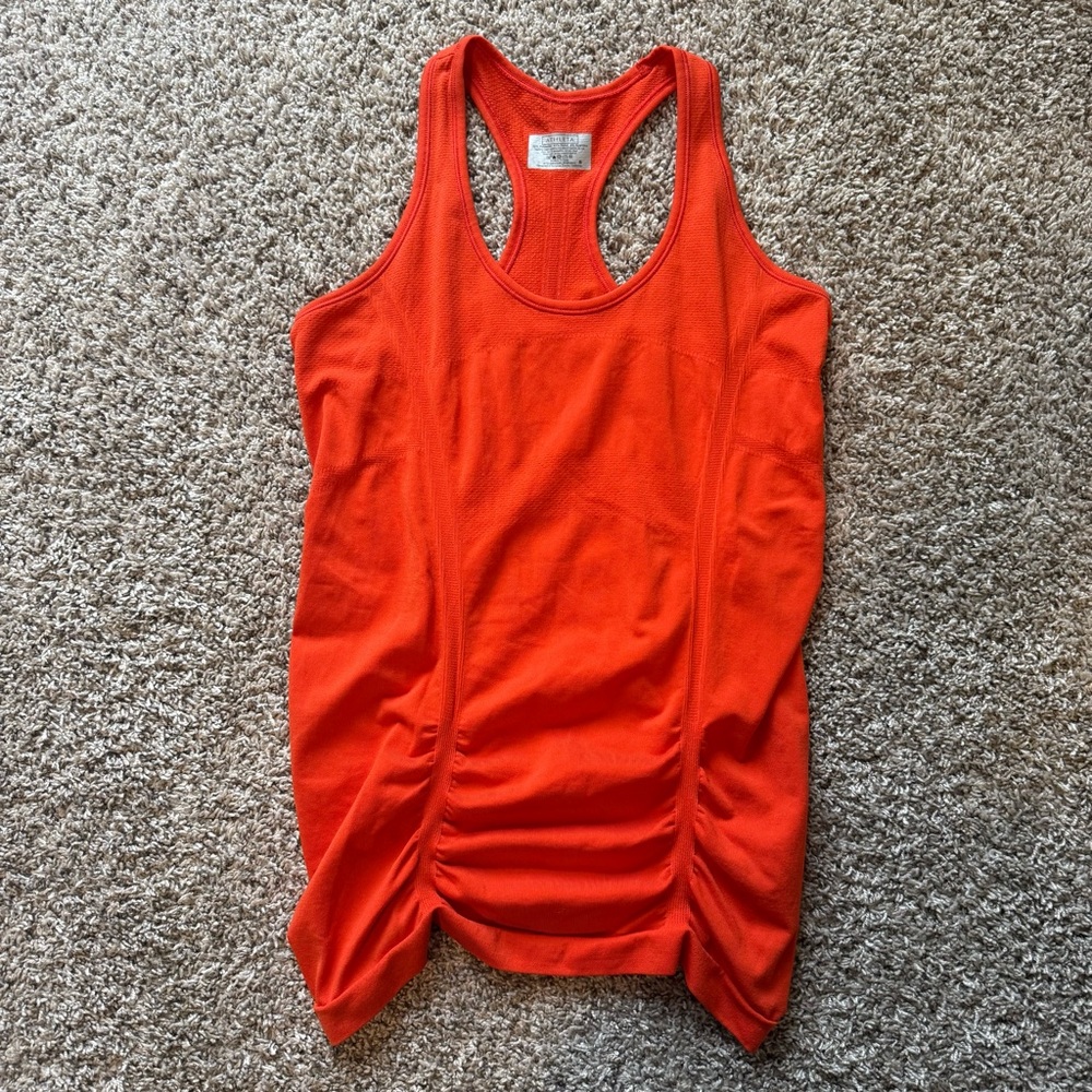 Athleta Fastest Track Tank Top Vibrant Orange Women’s Size Small #184